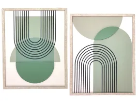 754 2pc 3D Picture Wall Art/Decor Set