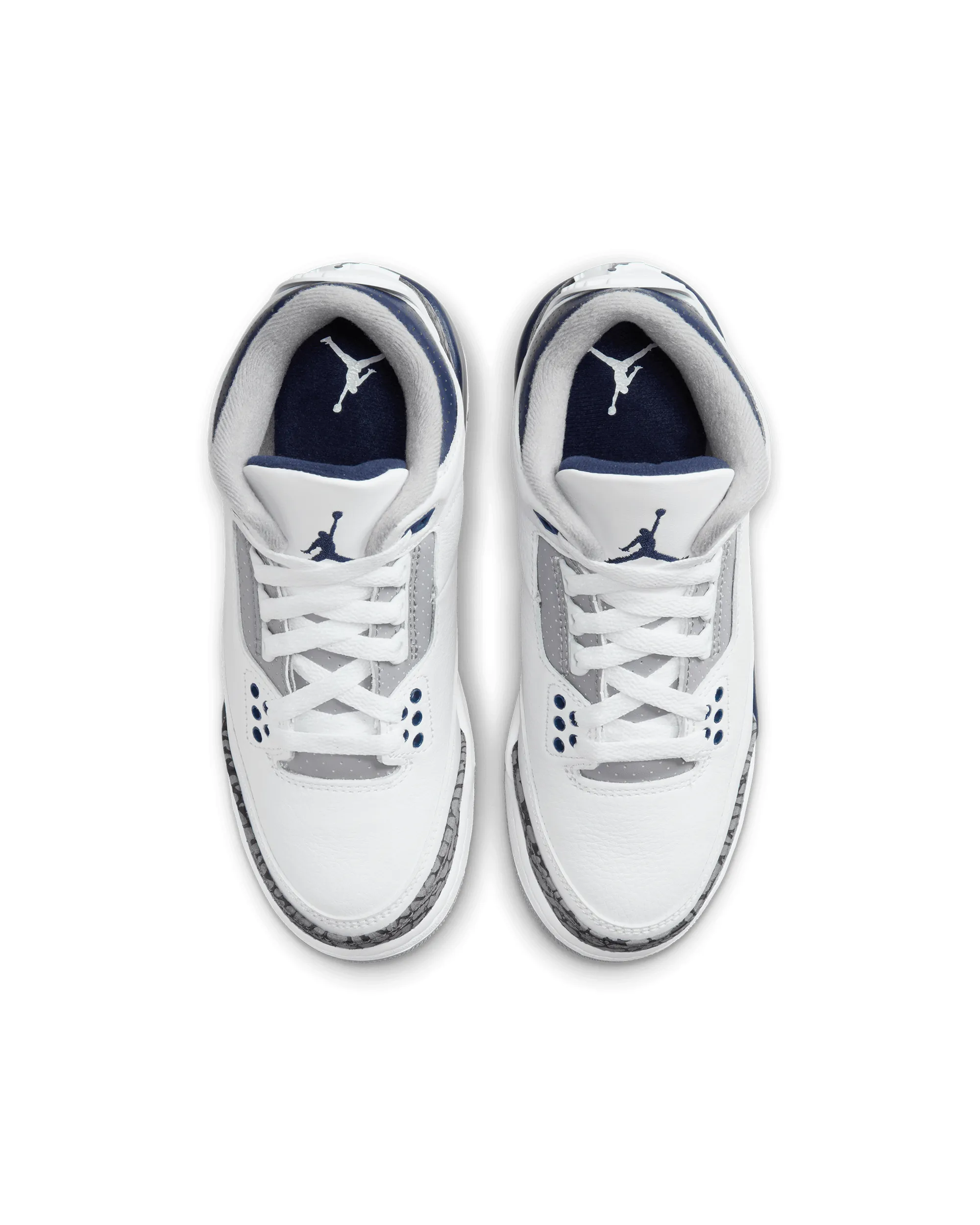 Air Jordan 3 Retro (Gs) - White / Midnight Navy / Cement