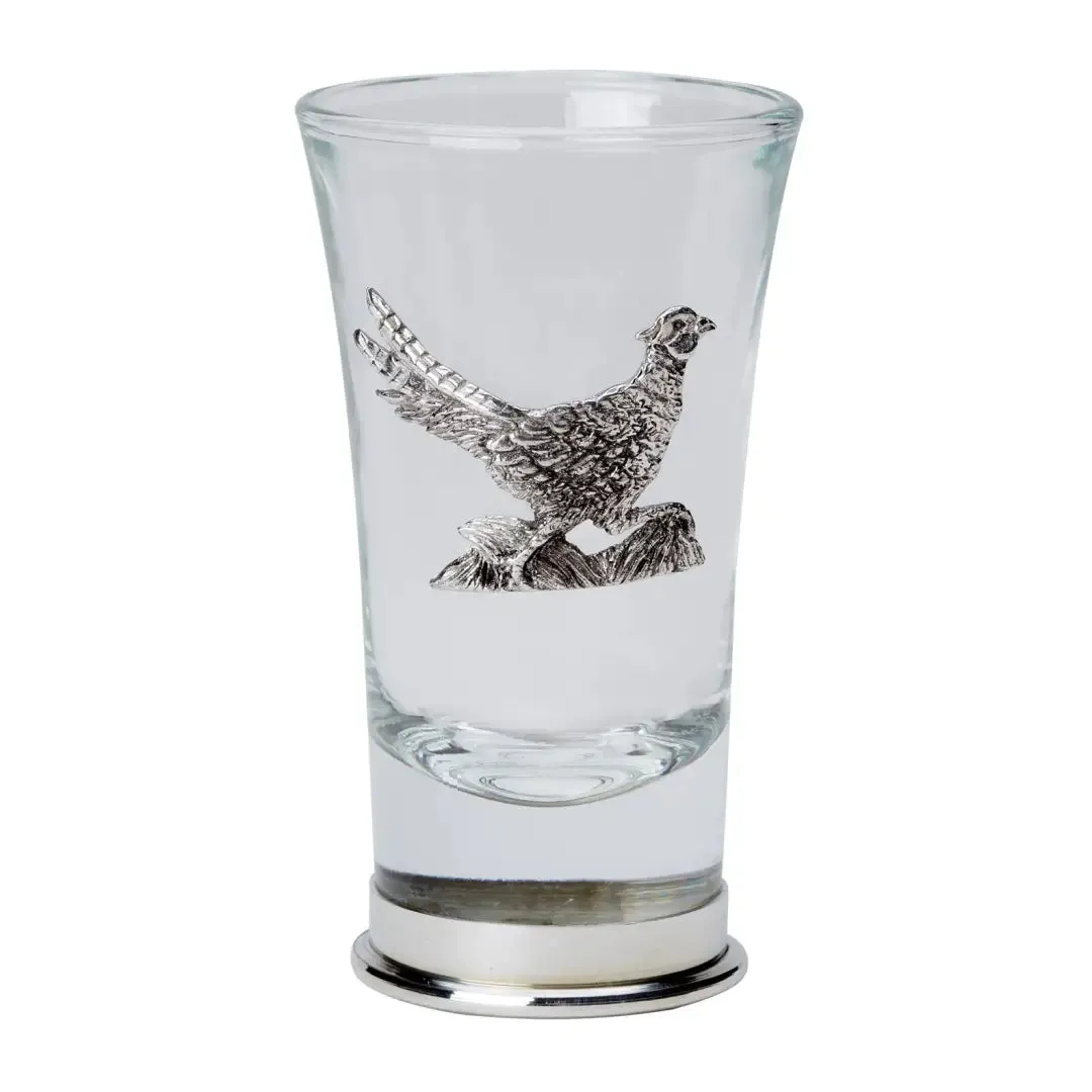Bisley Running Pheasant Shot Glass