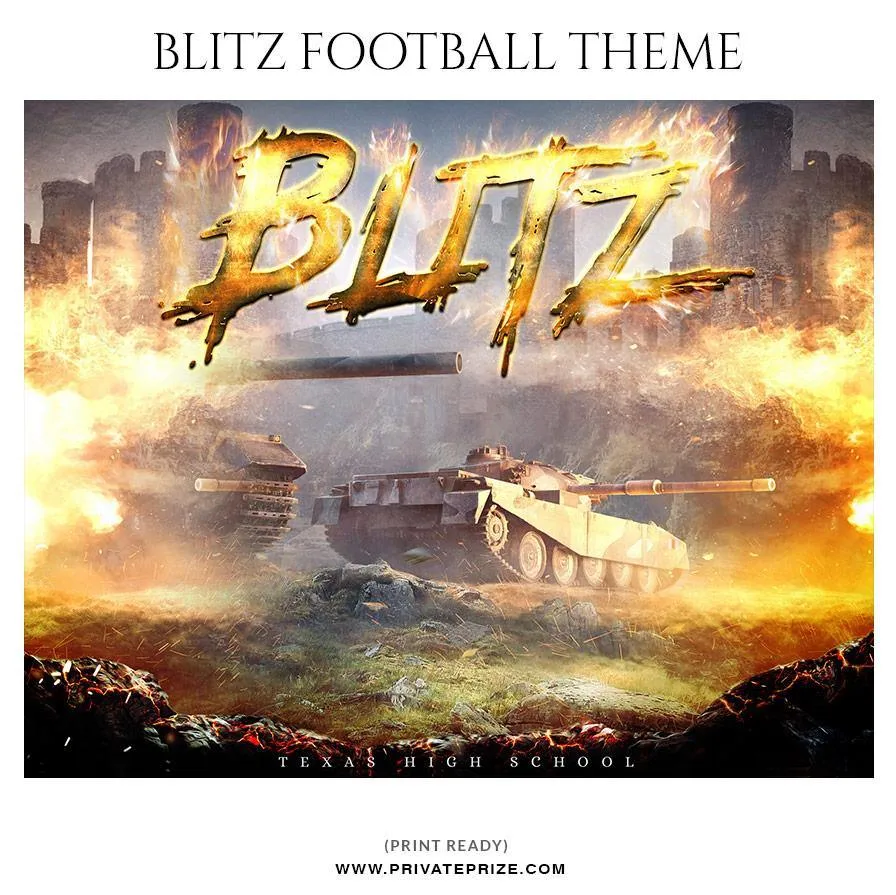 Blitz - Football Themed Sports Photography Template