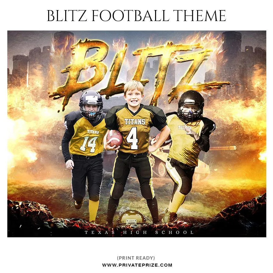 Blitz - Football Themed Sports Photography Template