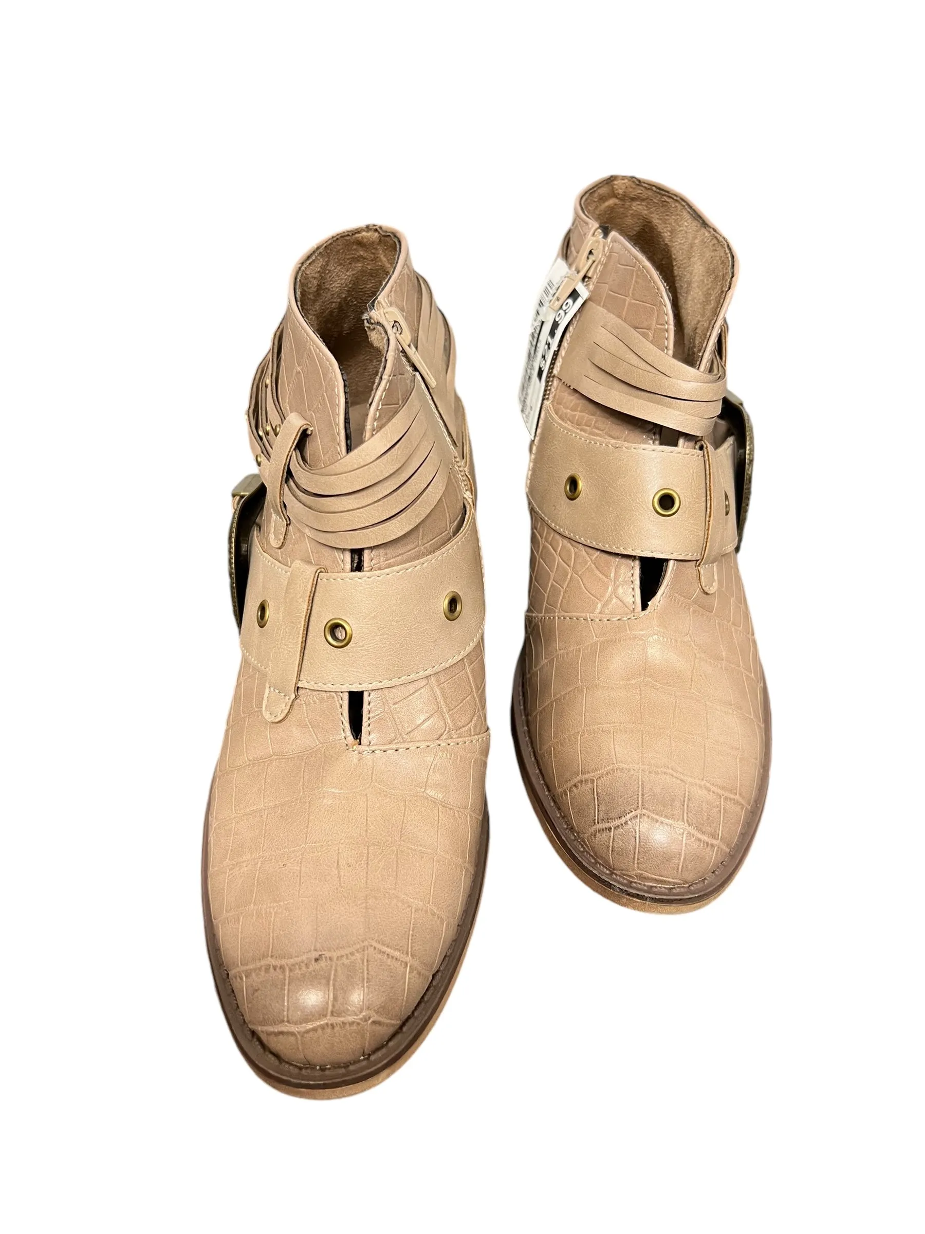 Boots Ankle Heels By Pierre Dumas In Tan, Size: 8