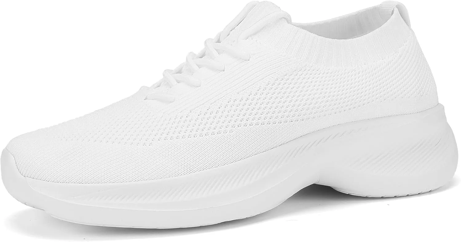 Casbeam Mens Running Shoes Comfortable Lightweight Breathable Walking Shoes Lace-up Shoes Mesh Workout Casual Sports Shoes