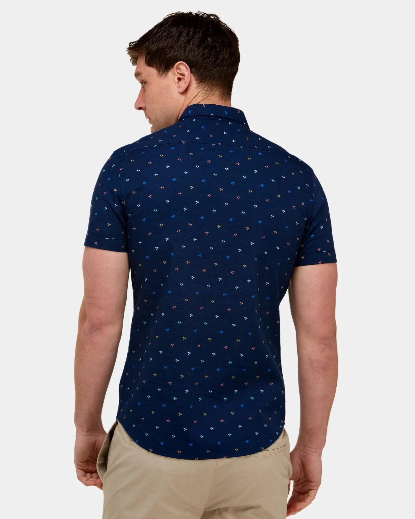 Casual Palm Print Shirt
