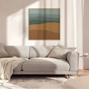 Coastal Sandy Beach Framed Canvas