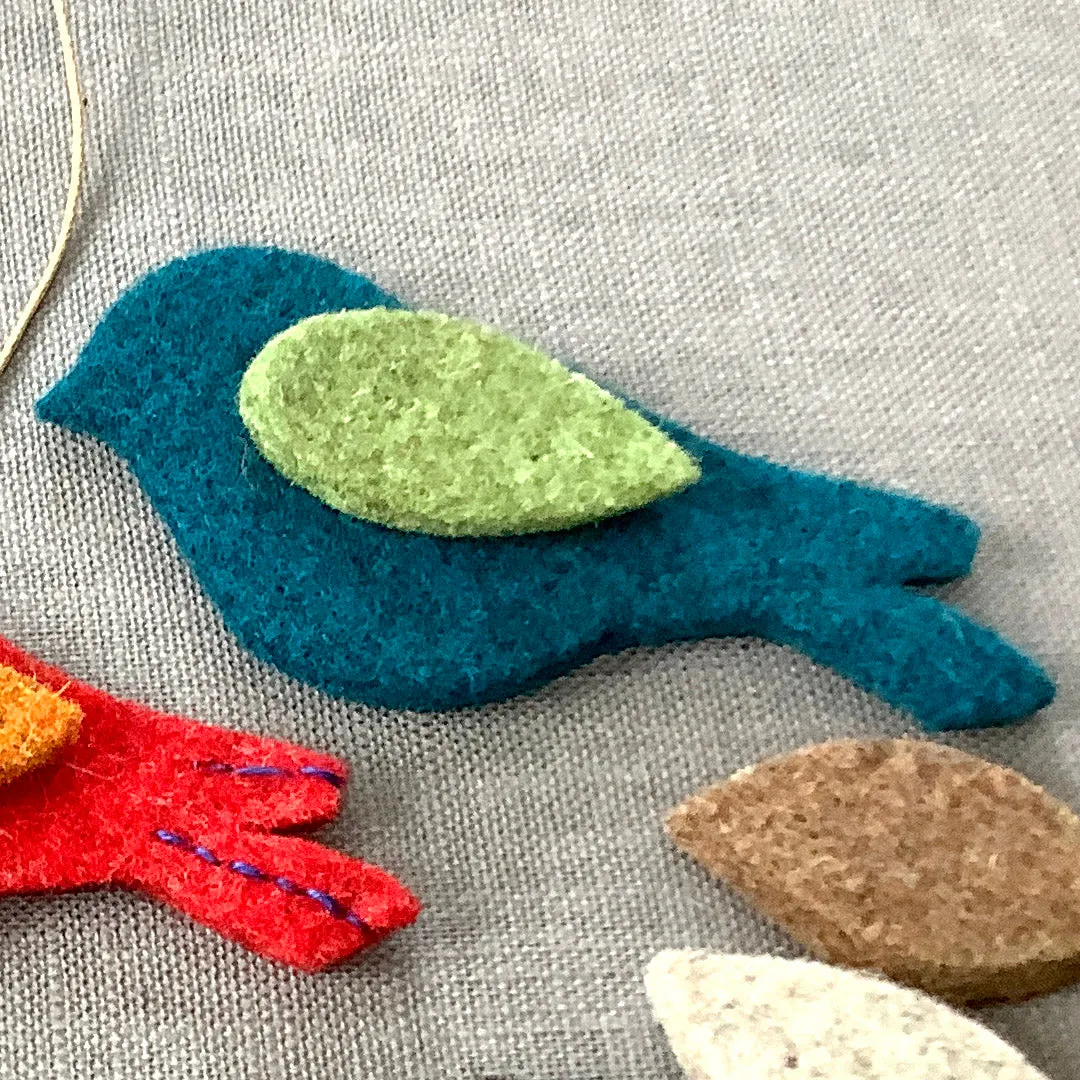 Felt Bird and Wing