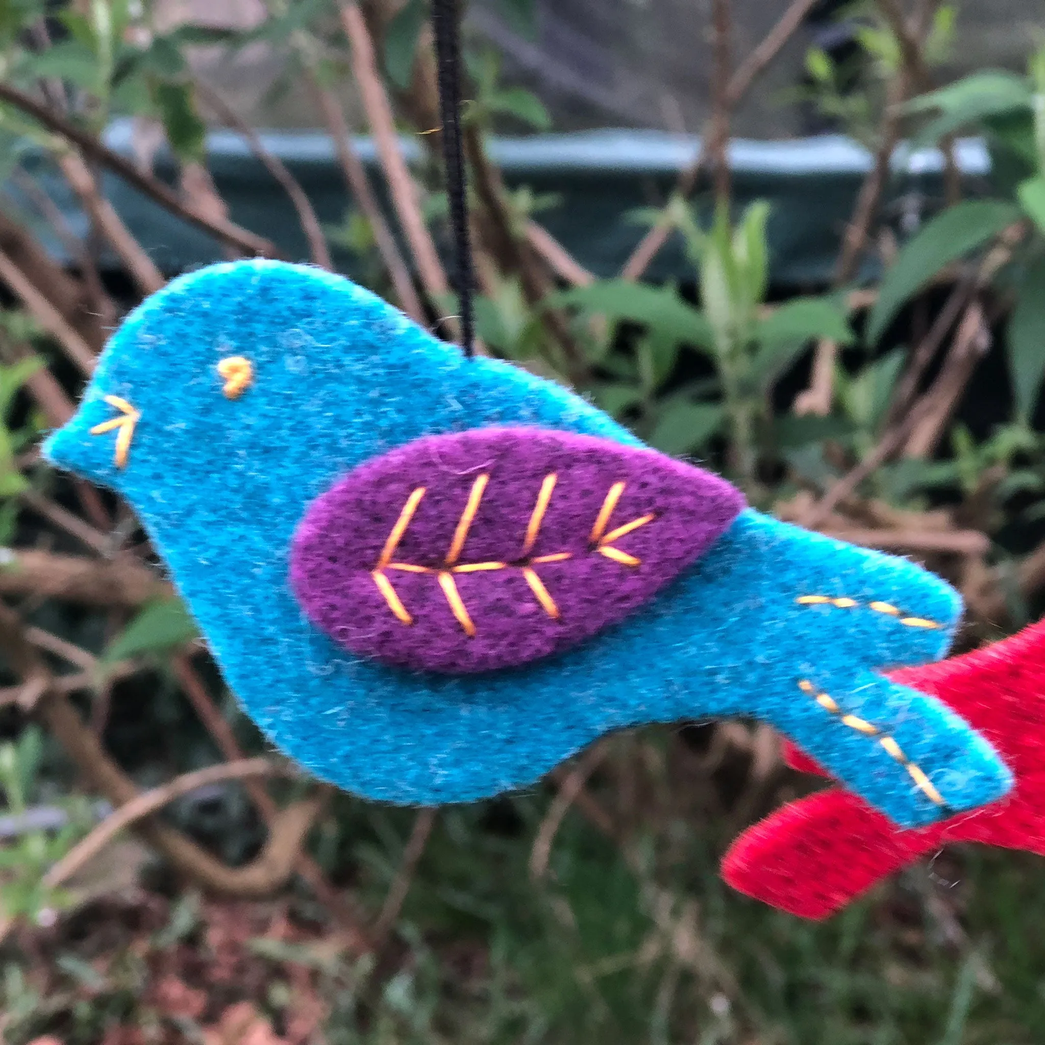 Felt Bird and Wing