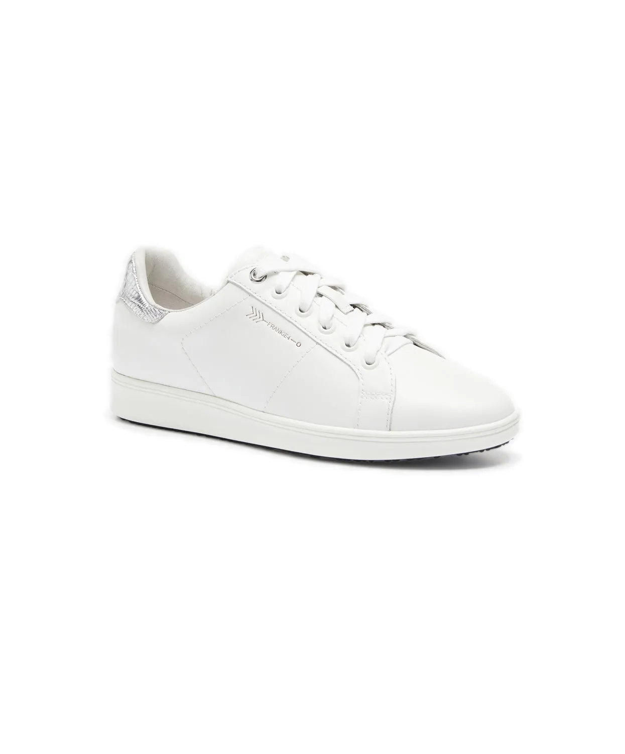FRANKIE4 Jackie III White/Silver Lizard Sneakers