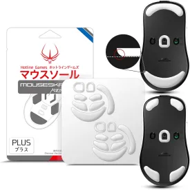 HOTLINEGAMES 2Sets 3.0 Plus Rounded Curved Edges Mouse Feet Skates Compatible with Ninjutso Sora/Sora V2 Gaming Mouse feet Replacement (0.8mm, Smooth, PTFE) Pro Performance Upgrade