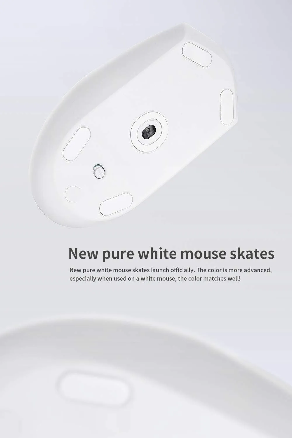HOTLINEGAMES 2Sets 3.0 Plus Rounded Curved Edges Mouse Feet Skates Compatible with Ninjutso Sora/Sora V2 Gaming Mouse feet Replacement (0.8mm, Smooth, PTFE) Pro Performance Upgrade