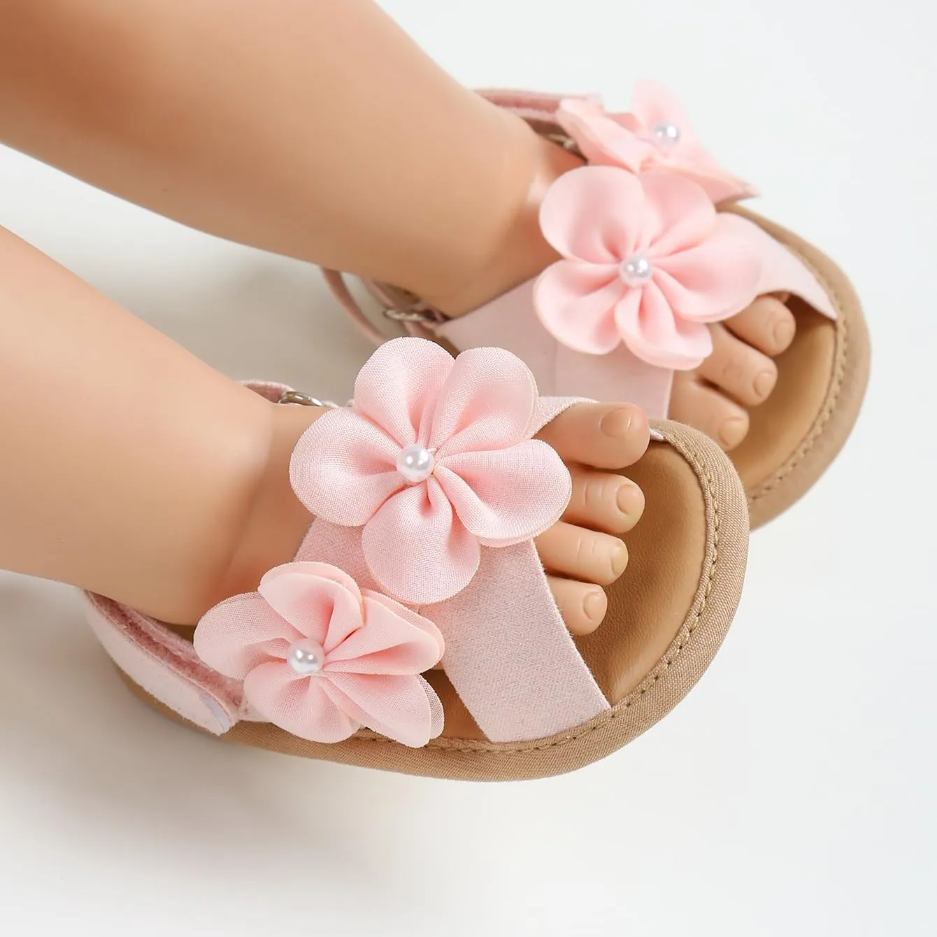 Infant Baby Boys Girls Sandals Summer Baby Wedding Dress Flat Shoes Newborn Crib Shoes First Walkers Prewalkers Shoes