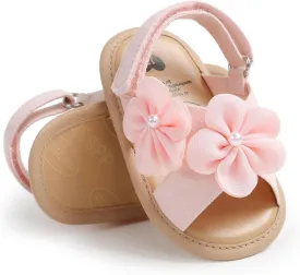 Infant Baby Boys Girls Sandals Summer Baby Wedding Dress Flat Shoes Newborn Crib Shoes First Walkers Prewalkers Shoes