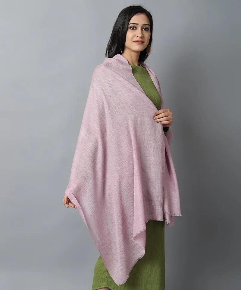 Onion Pink Cashmere-Pashmina Stole