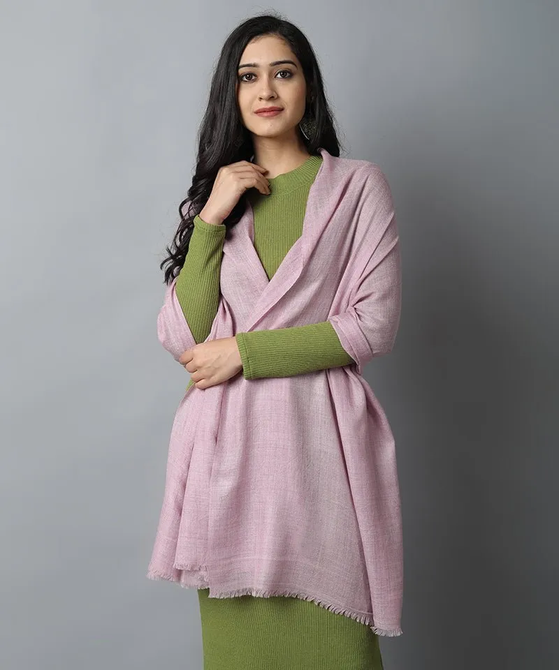 Onion Pink Cashmere-Pashmina Stole