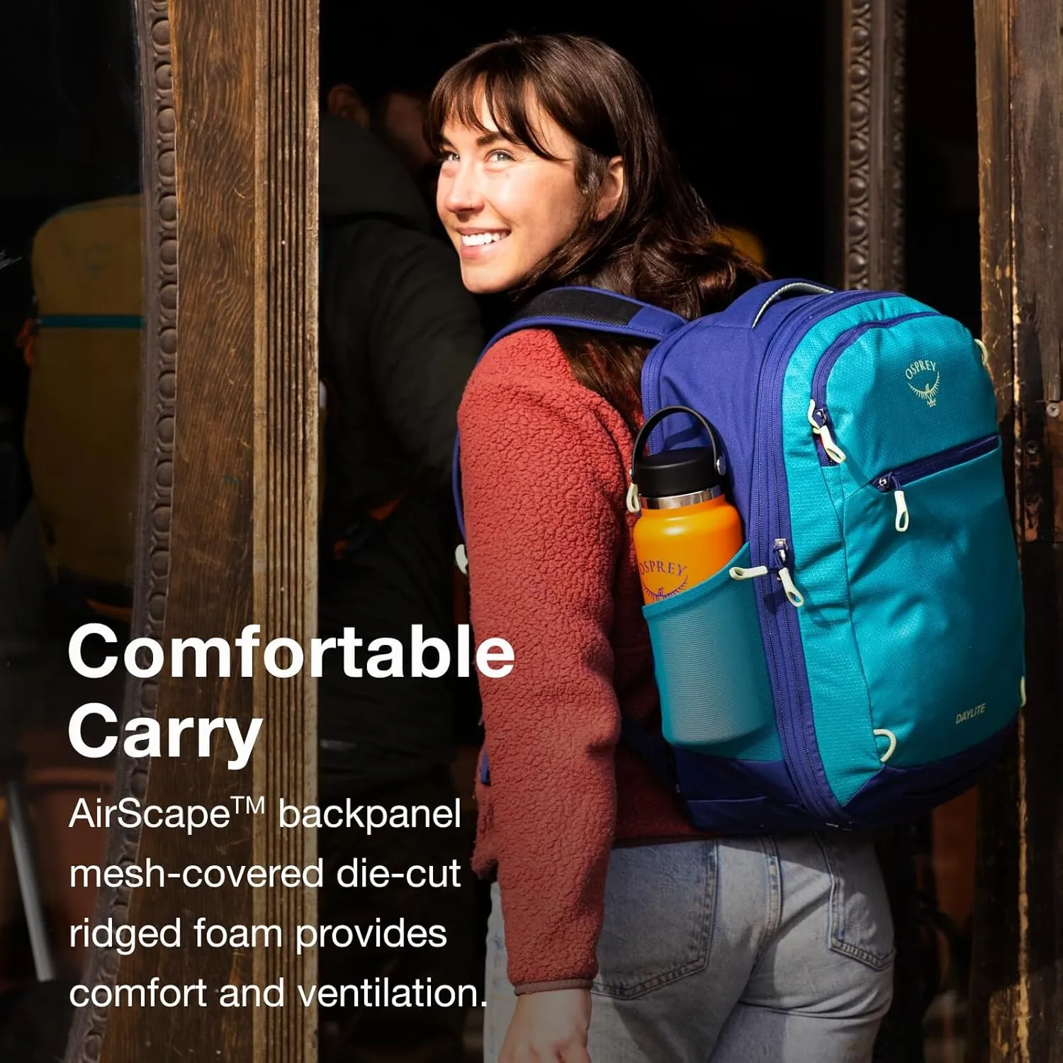 Osprey Daylite Expandable Travel Pack 26 6, Tumbleweed Yellow/Tunnel Vision ?C Lightweight, Durable Backpack with Storage for Travel, Hiking, & Everyday ?C Versatile Carry-On with Internal Organization
